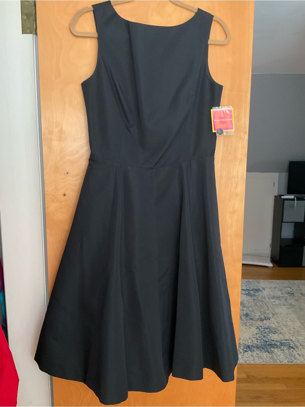 Isaac Mizrahi Black Sleeveless Fit-and-Flare Dress